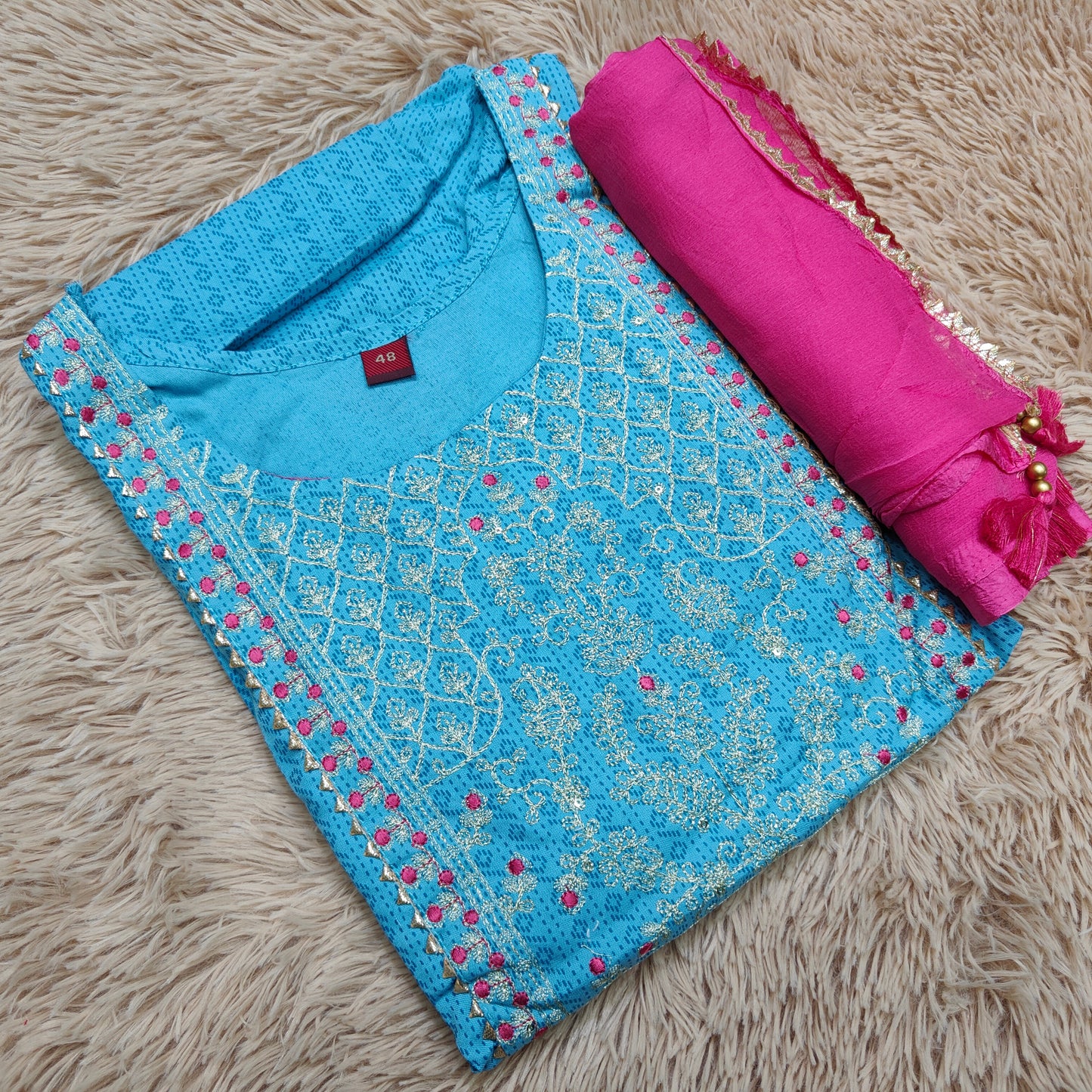 Anarkali Kurti with Shawl | KS142