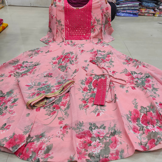 Chiffon Anarkali | KS32