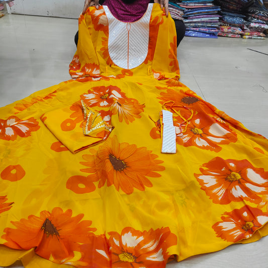 Chiffon Anarkali | KS36