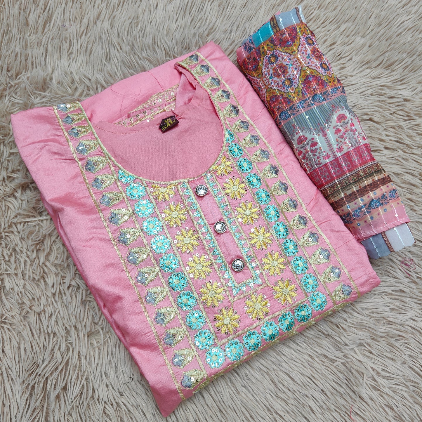 Kurti with Shawl | KS549