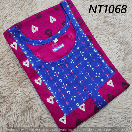 Full Hand Nighty | Premium Cotton NT1068