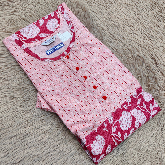 Full Hand Frock Nighty | Premium Quality | NT2268