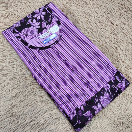 Full Hand Frock Nighty | Premium Quality | NT2280