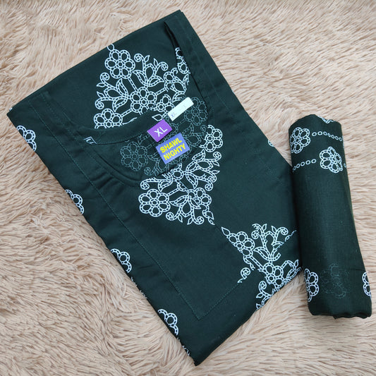 Premium Cotton Shawl Nighty | NT544