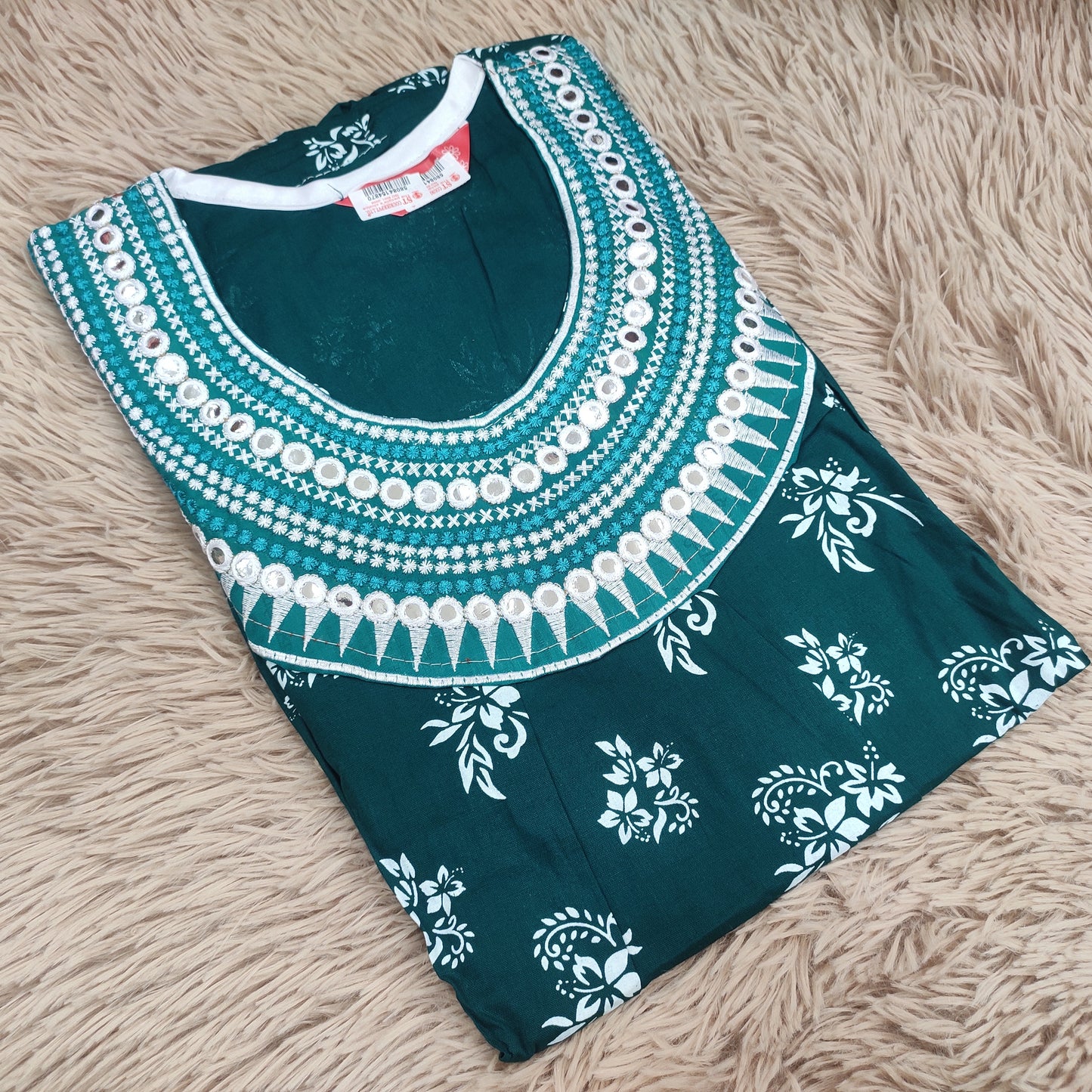 Embroidery Nighty | Rajwadi Cotton | NT781