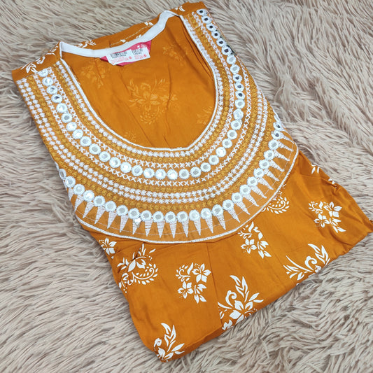 Embroidery Nighty | Rajwadi Cotton | NT782