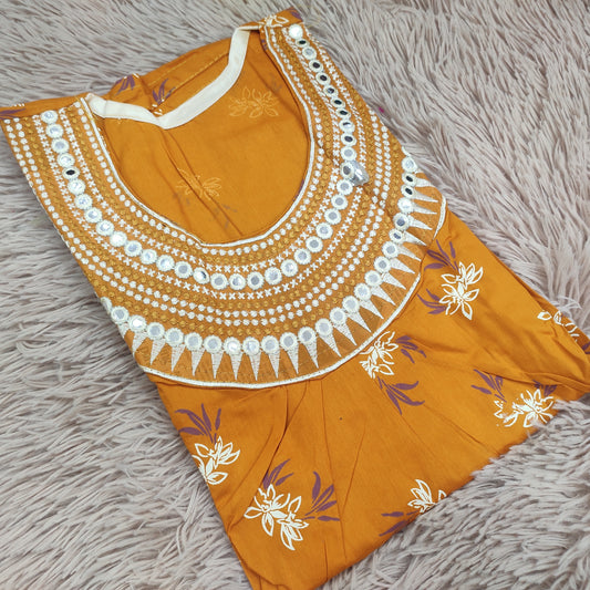 Embroidery Nighty | Rajwadi Cotton | NT784