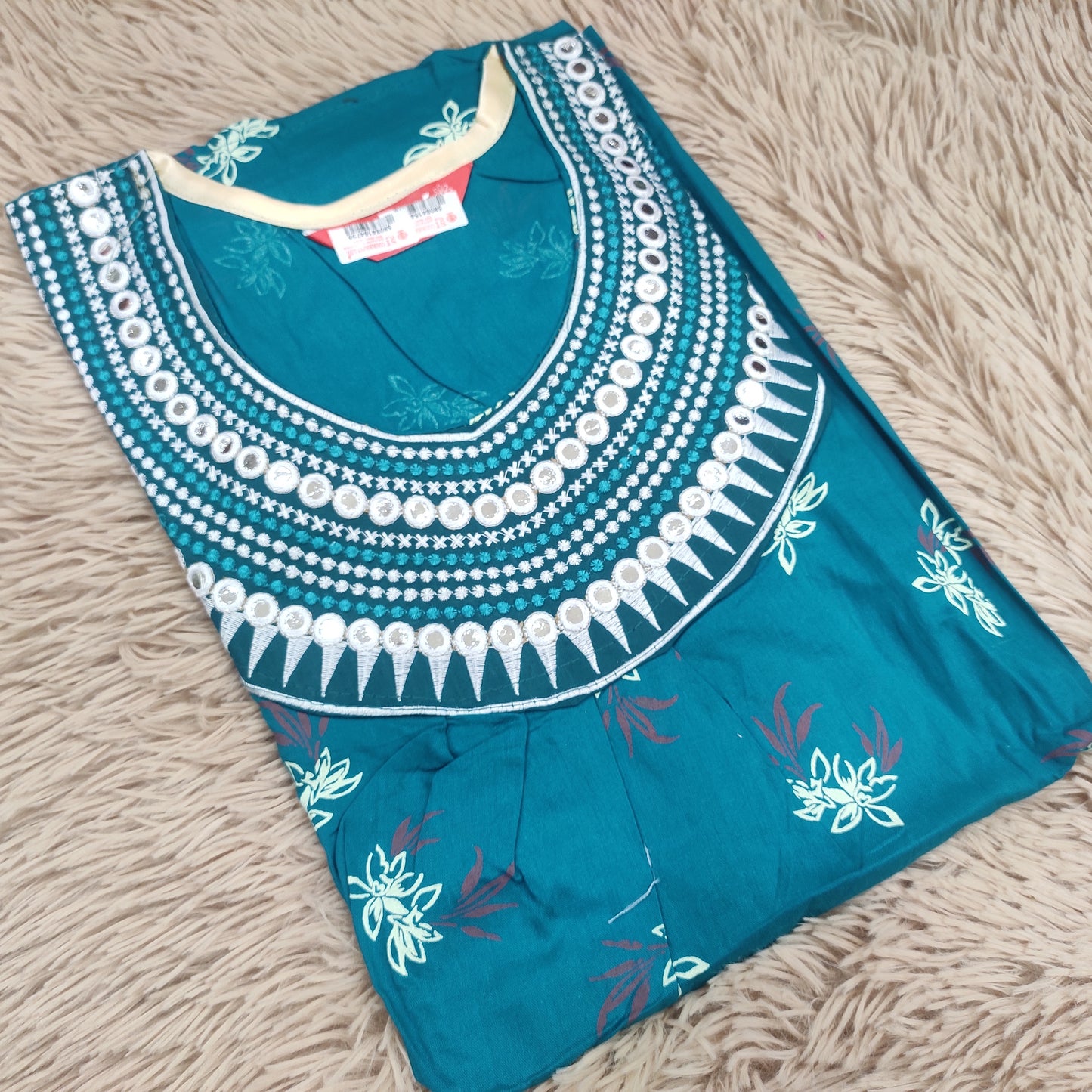 Embroidery Nighty | Rajwadi Cotton | NT785