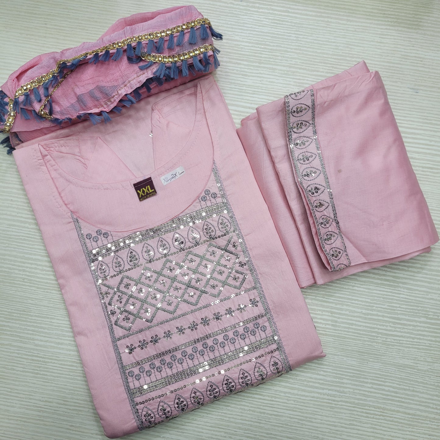 OFFER | Top Bottom Dupatta | Chanderi Silk | OF30