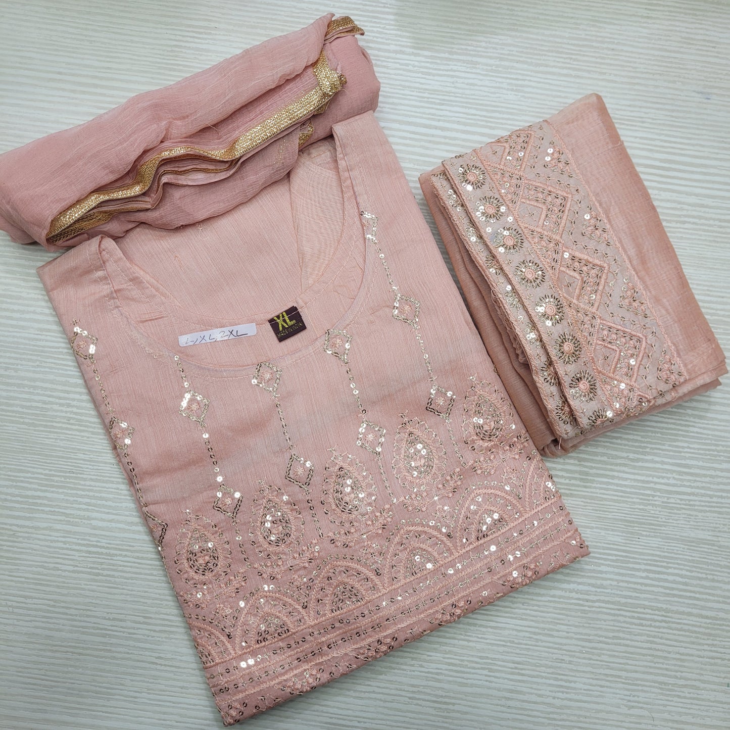 OFFER | Top Bottom Dupatta | Chanderi Silk | OF31