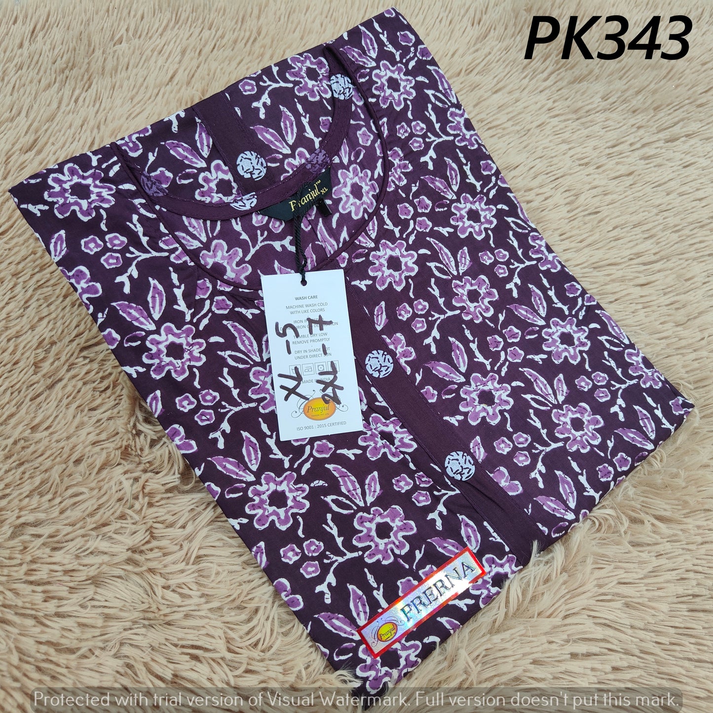 Pure Cotton | Pranjul Kurti | PK343