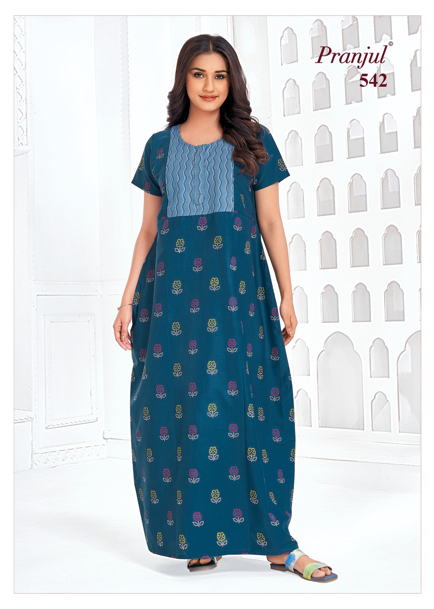 Pranjul Nighty | Pure Cotton - PN103