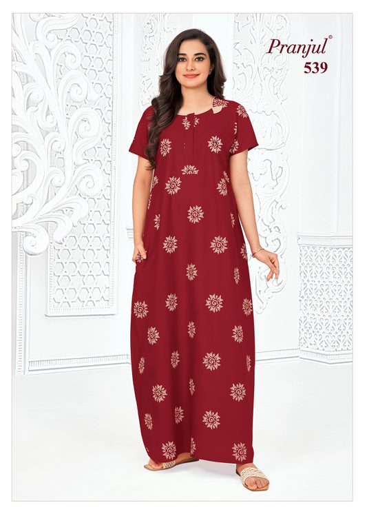 Pranjul Nighty | Pure Cotton - PN118