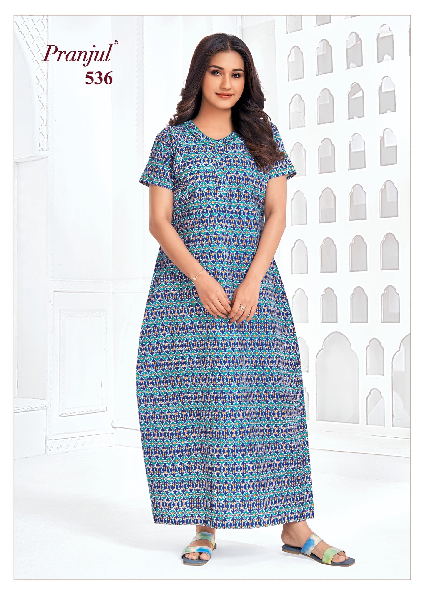 Pranjul Nighty | Pure Cotton - PN119