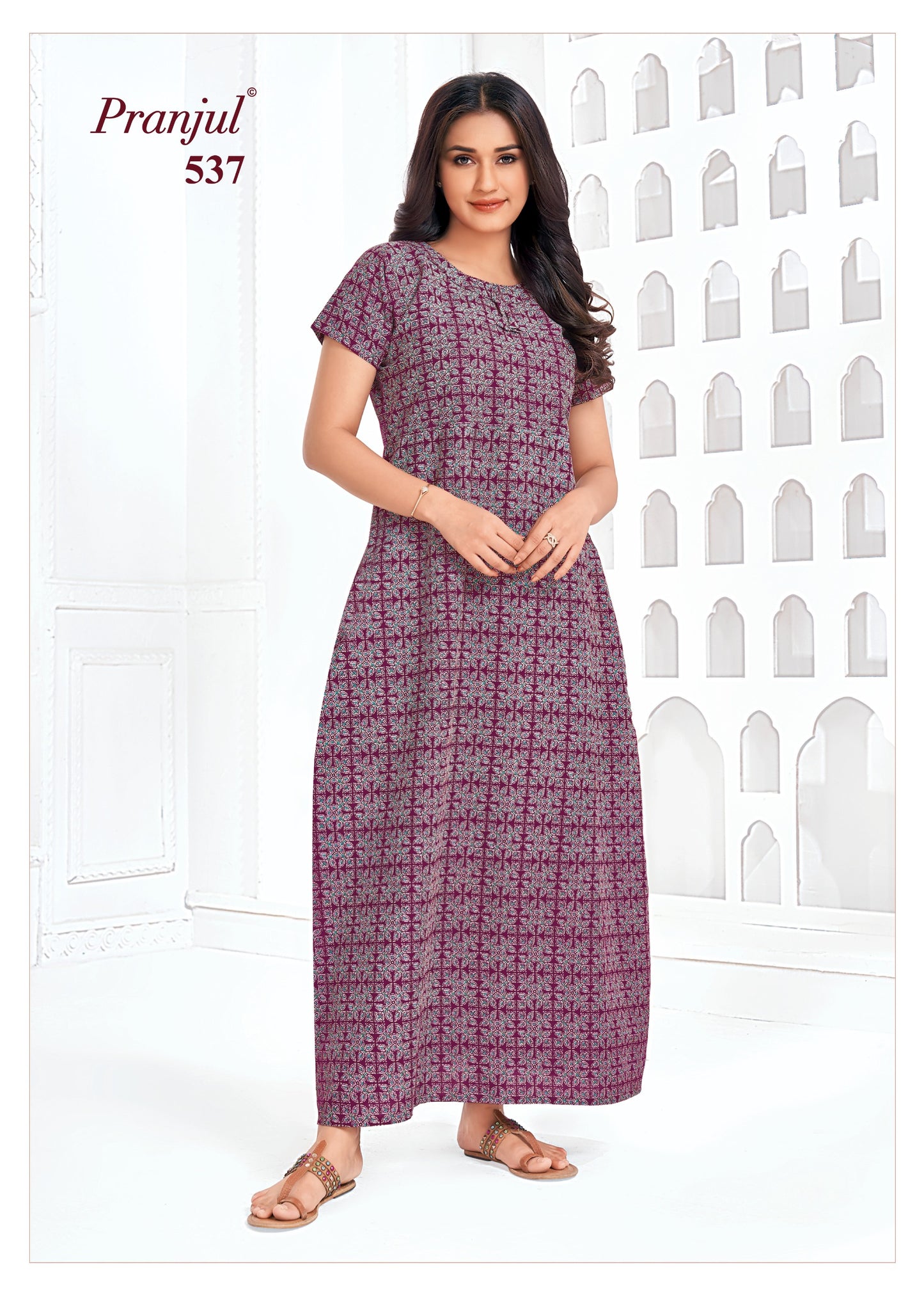 Pranjul Nighty | Pure Cotton - PN123