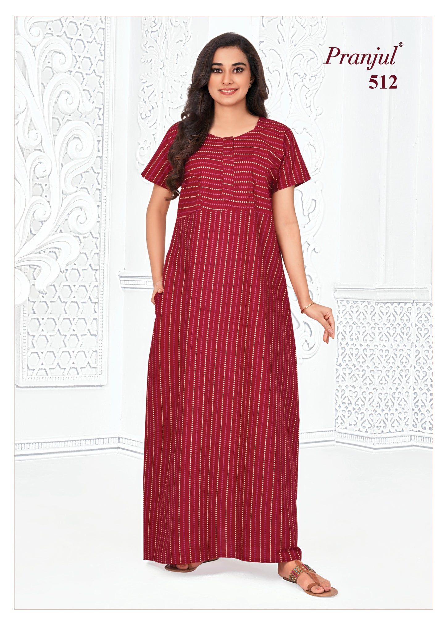 Pranjul Nighty | Pure Cotton - PN126