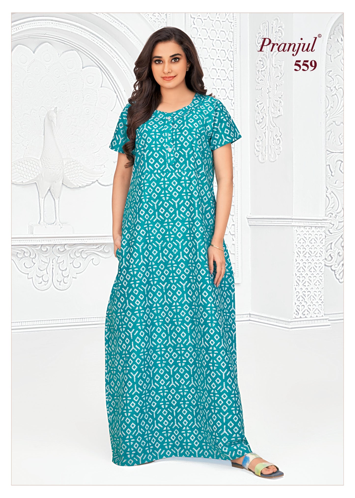 Pranjul Nighty | Pure Cotton - PN127