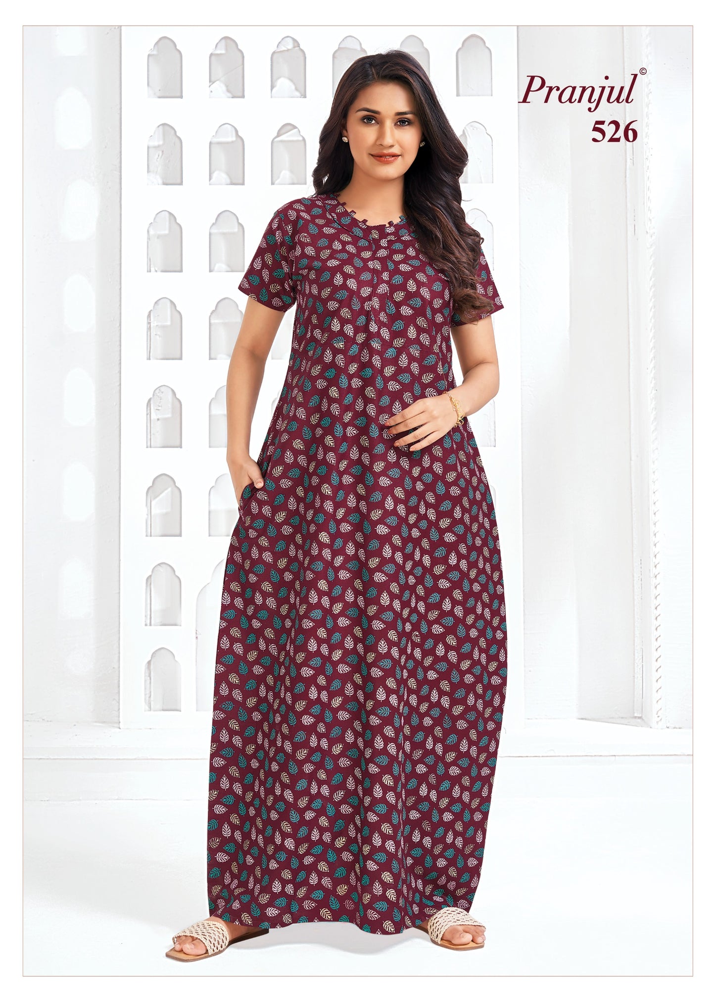 Pranjul Nighty | Pure Cotton - PN69