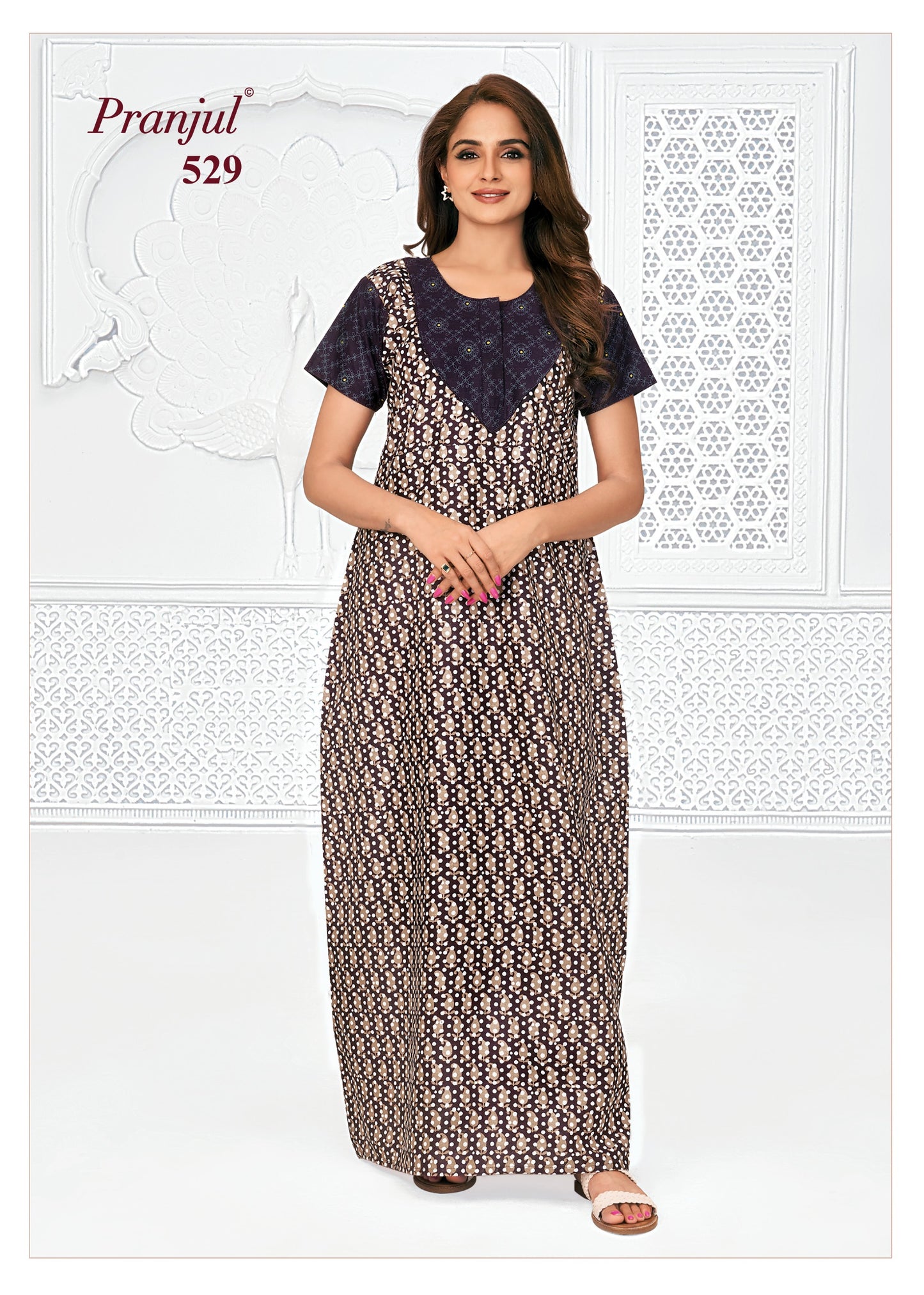 Pranjul Nighty | Pure Cotton - PN70