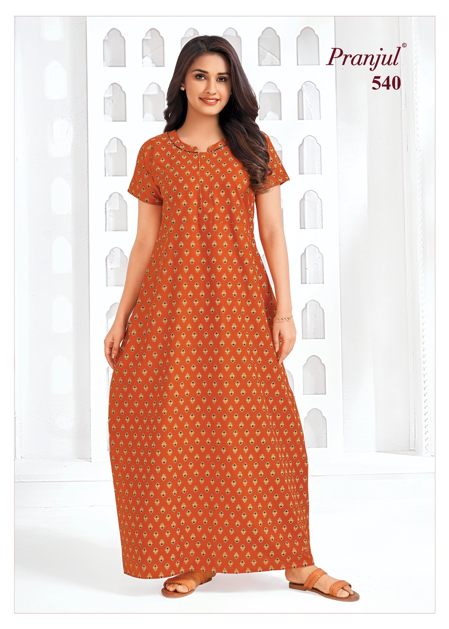 Pranjul Nighty | Pure Cotton - PN76