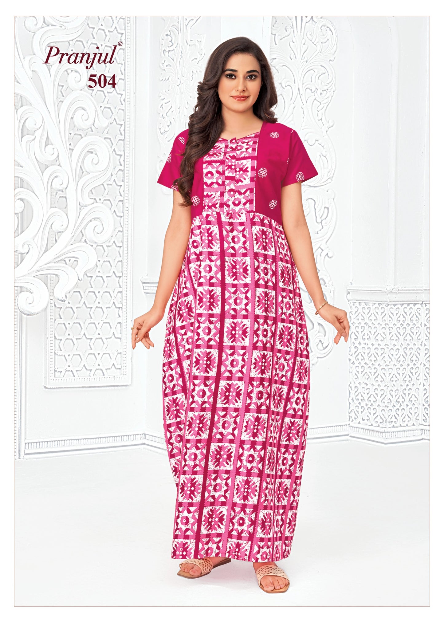 Pranjul Nighty | Pure Cotton - PN80