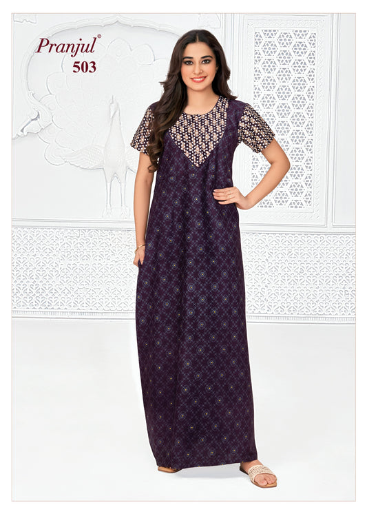 Pranjul Nighty | Pure Cotton - PN88