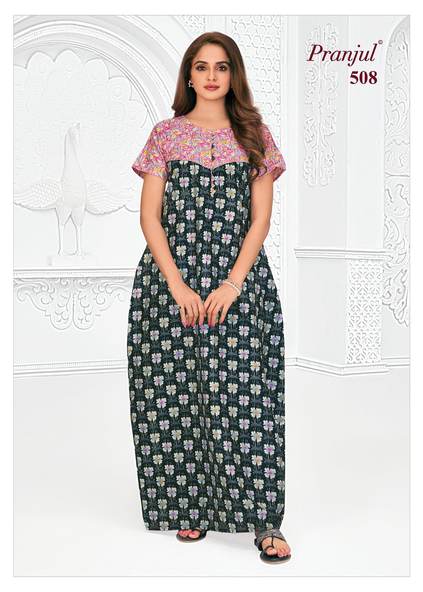 Pranjul Nighty | Pure Cotton - PN91