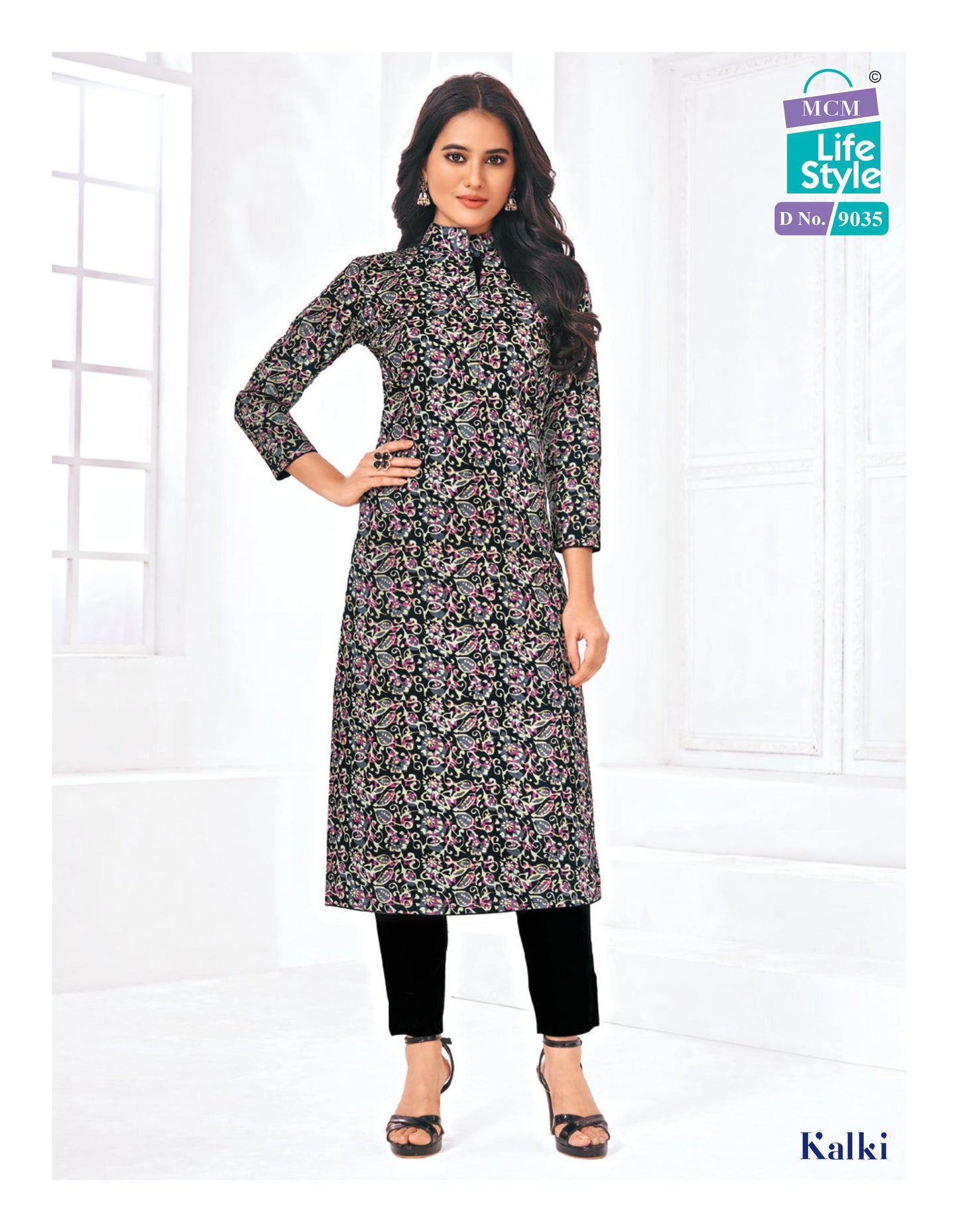 MCM | Pure Cotton SIDE CUT KURTI | 45" Length | SD10