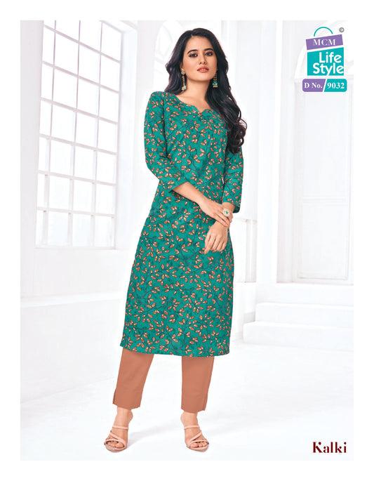 MCM | Pure Cotton SIDE CUT KURTI | 45" Length | SD13