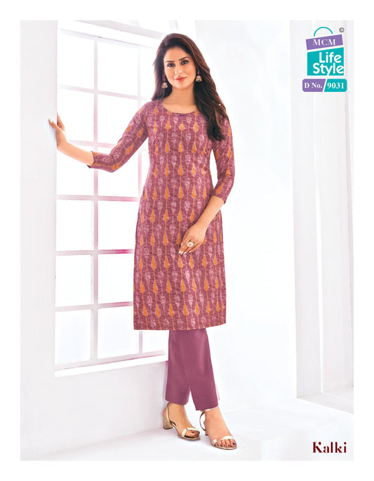 MCM | Pure Cotton SIDE CUT KURTI | 45" Length | SD14