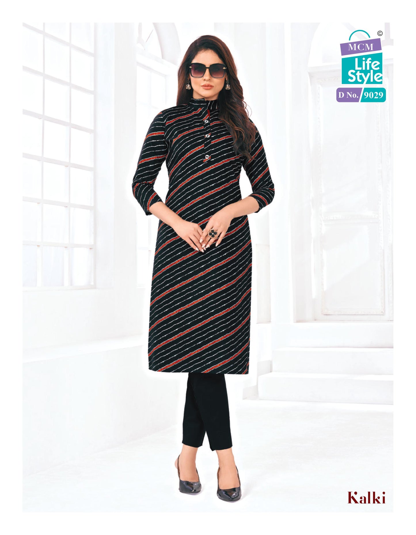 MCM | Pure Cotton SIDE CUT KURTI | 45" Length | SD16