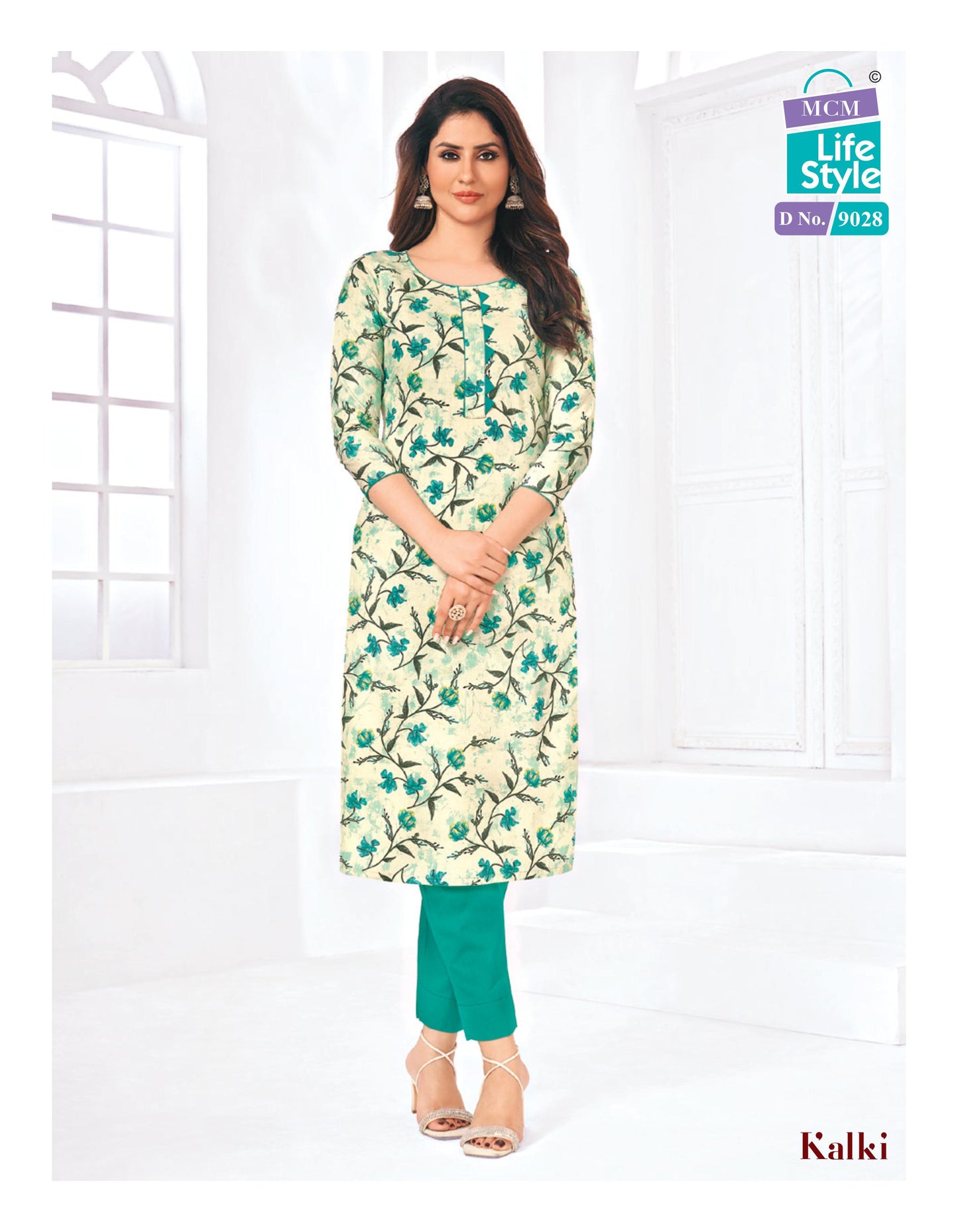 MCM | Pure Cotton SIDE CUT KURTI | 45" Length | SD18