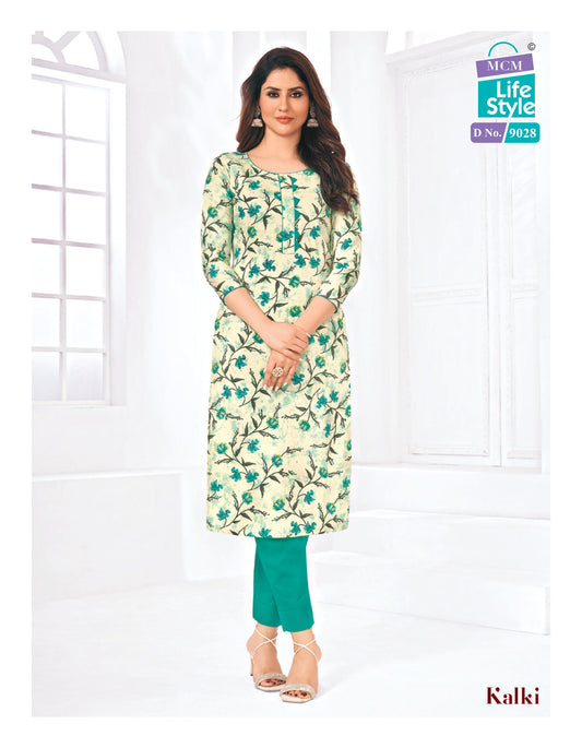 MCM | Pure Cotton SIDE CUT KURTI | 45" Length | SD18