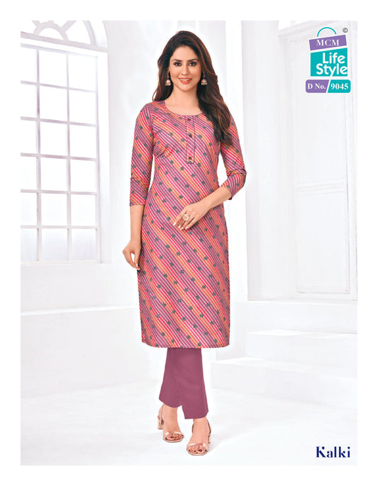 MCM | Pure Cotton SIDE CUT KURTI | 45" Length | SD19