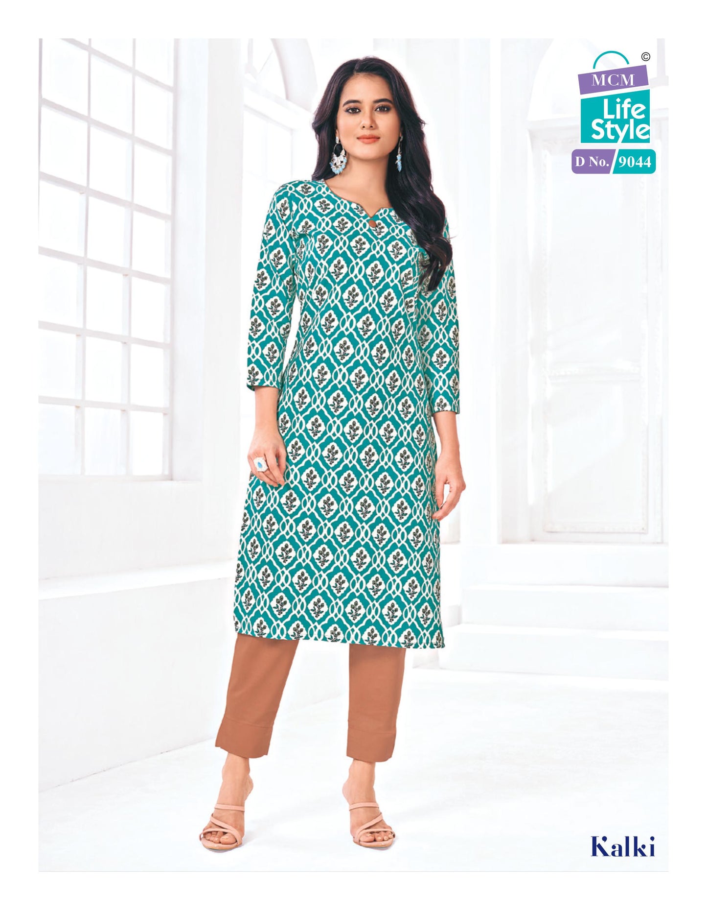 MCM | Pure Cotton SIDE CUT KURTI | 45" Length | SD20