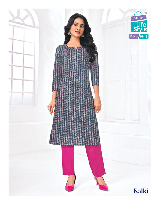 MCM | Pure Cotton SIDE CUT KURTI | 45" Length | SD22