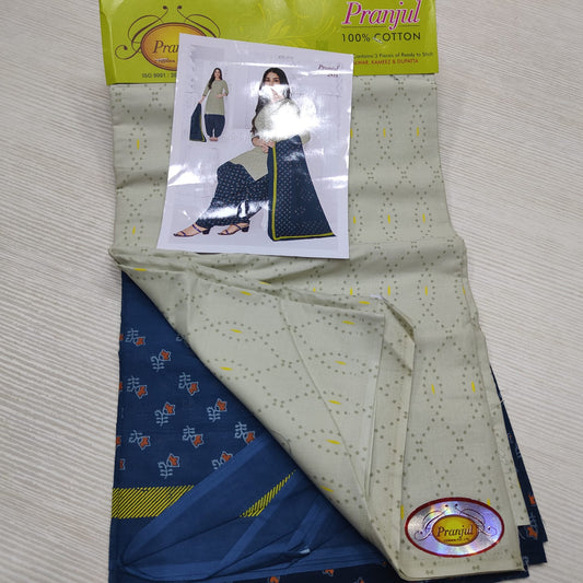 Unstiched  Salwar Material | Pranjul Pure Premium Cotton | SM143