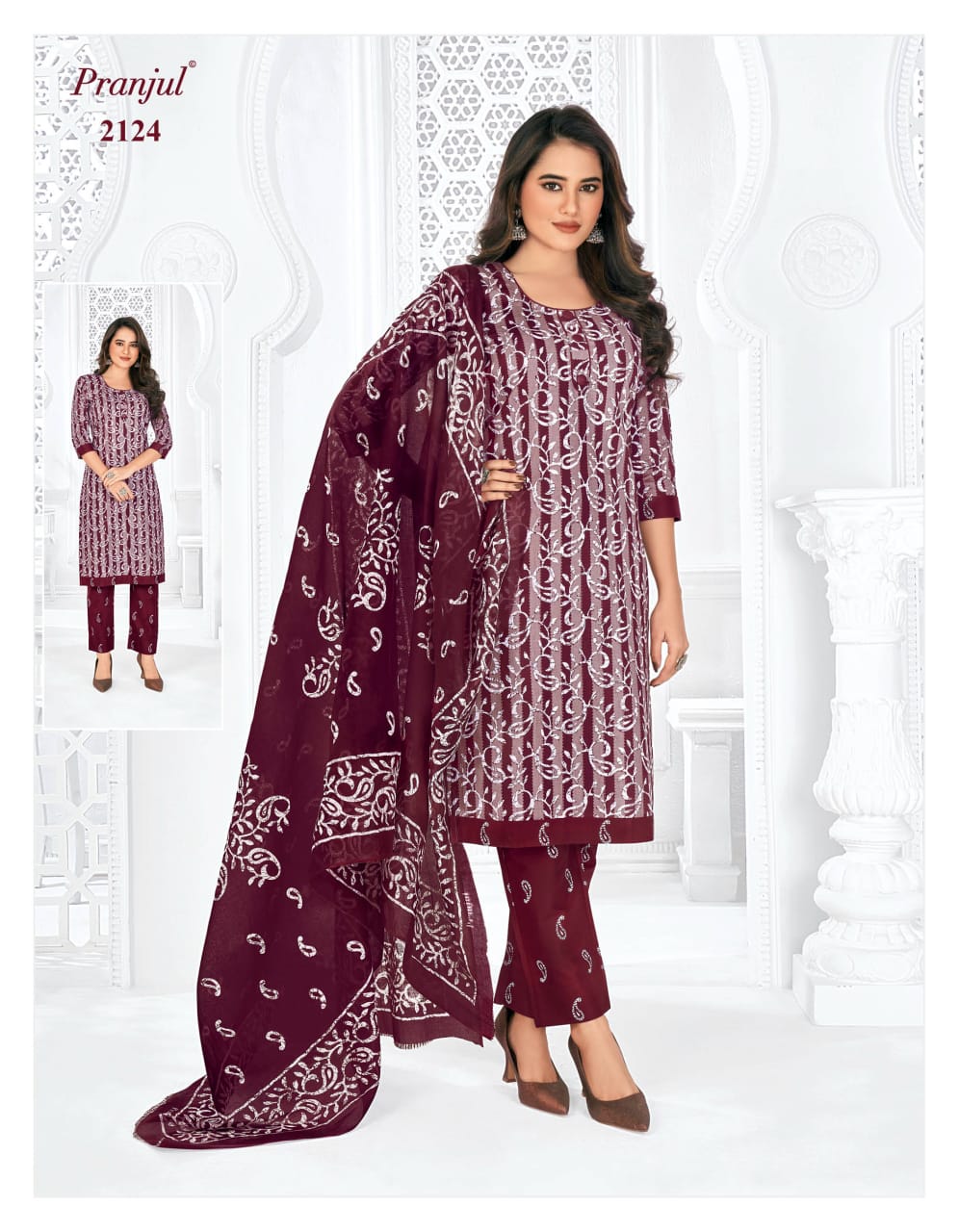 Pranjul Salwar Pant Dupatta - Pure Cotton - SW113