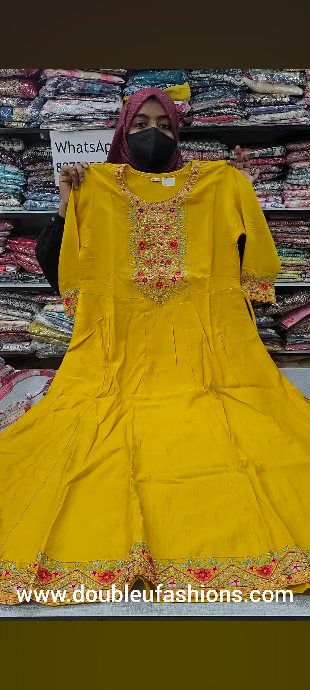 Vichitra Silk Anarkali with Handwork |AK320