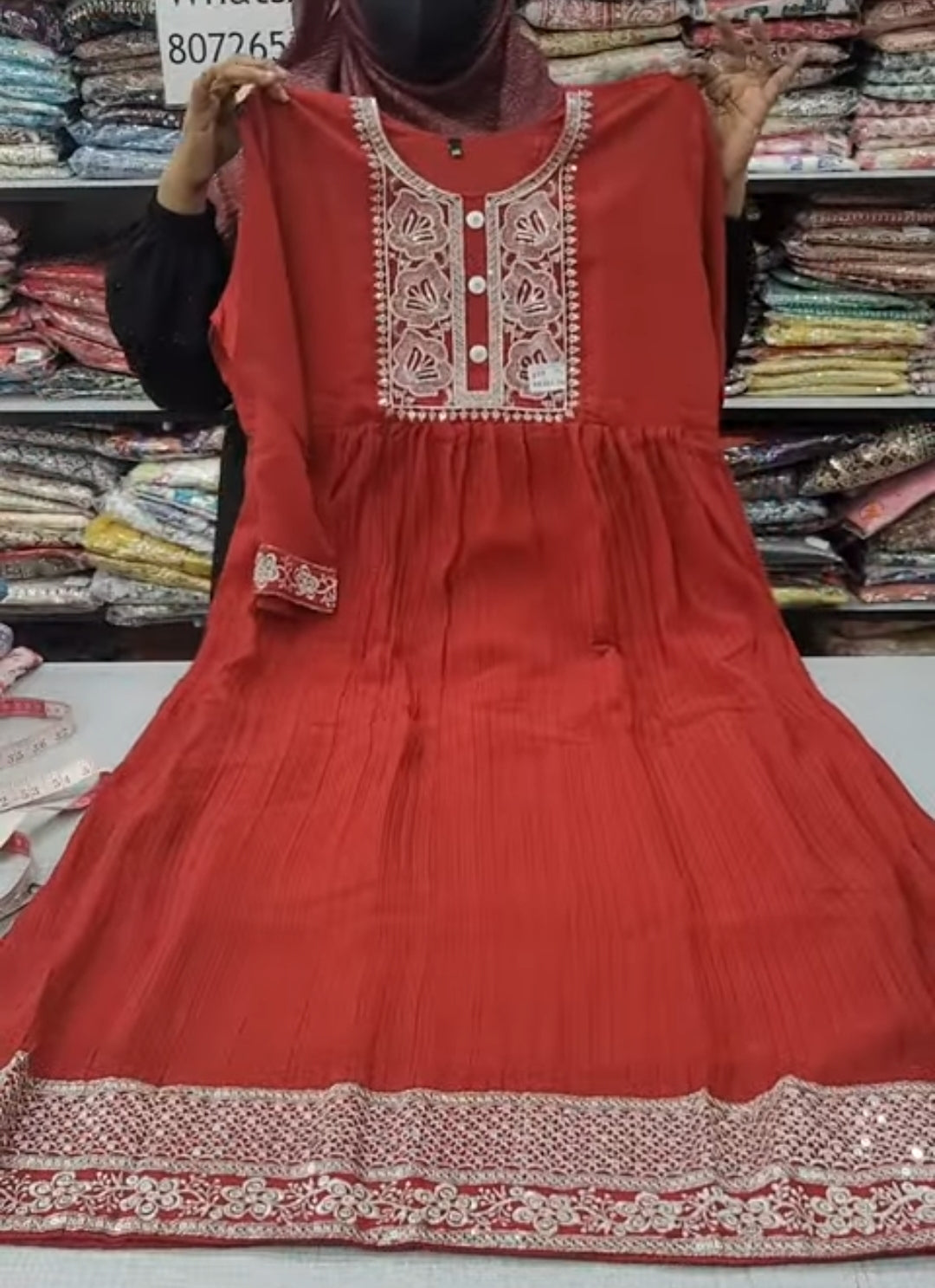 Chiffon Anarkali Kurti | AK351