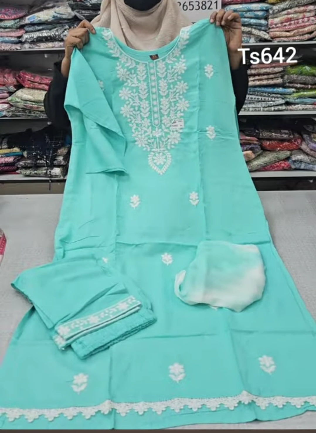 Top Bottom Dupatta Set | TS642