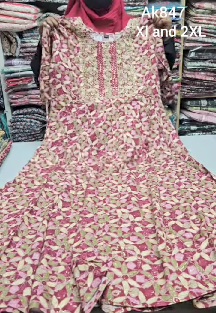 Rayon Anarkali Kurti | AK847