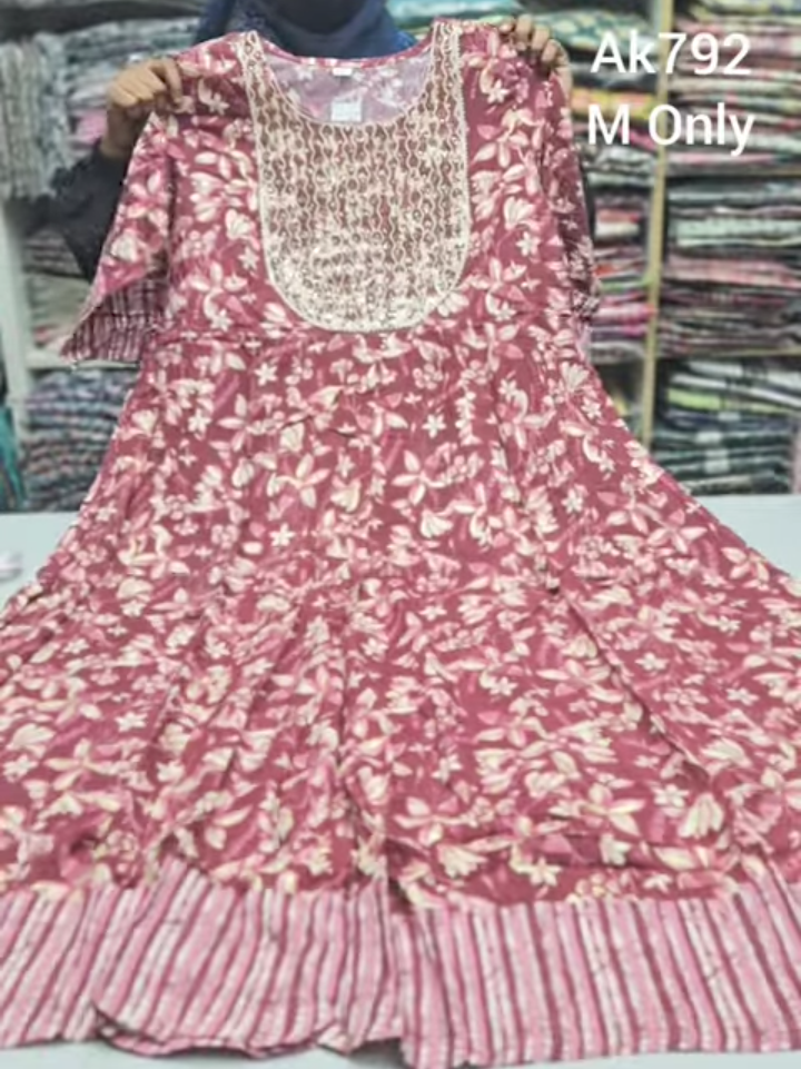 Rayon Anarkali Kurti | AK792