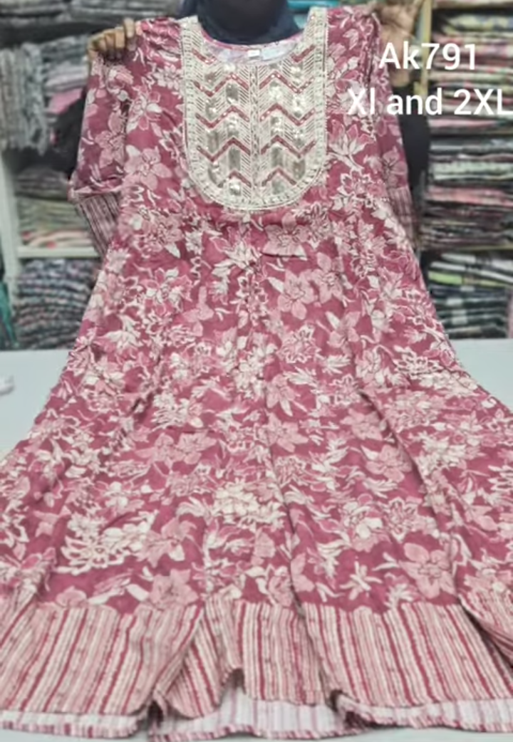 Rayon Anarkali Kurti | AK791