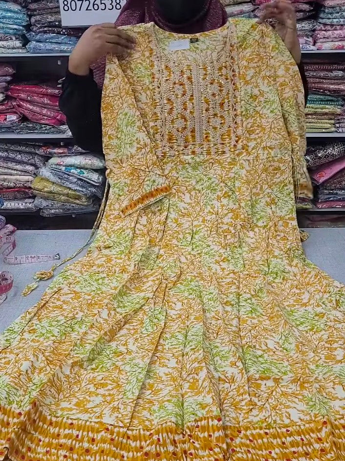 Rayon Anarkali Kurti | AK364