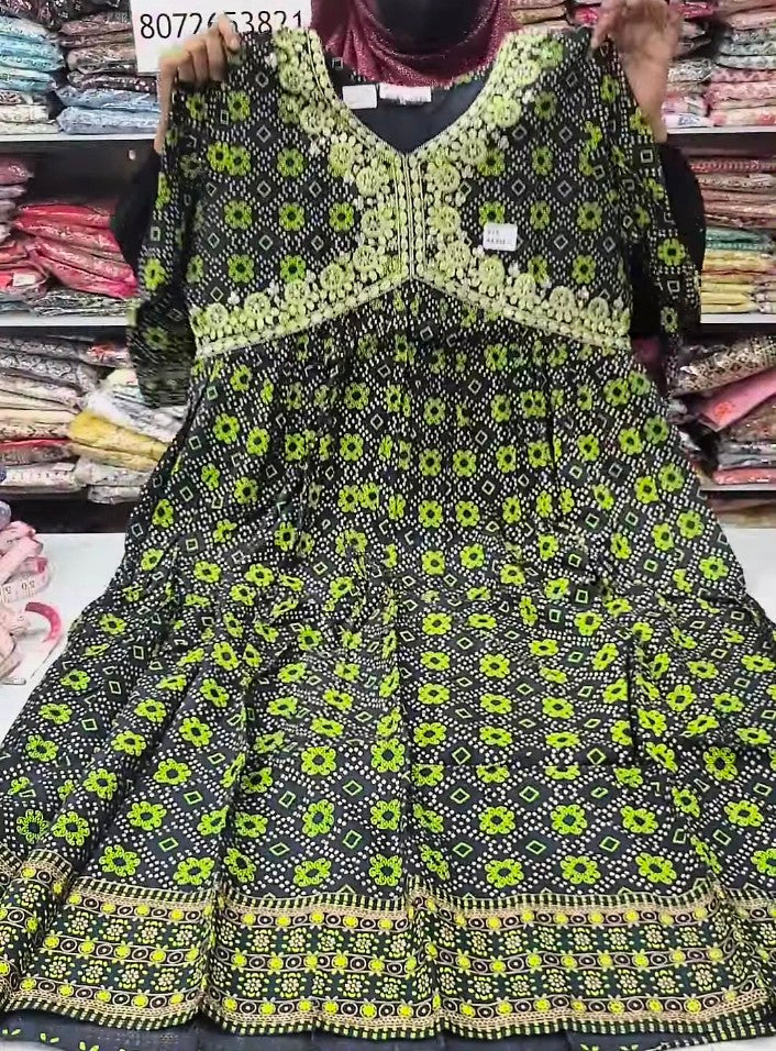 Aaliya Cut Anarkali Kurti with Sequence Work | AK345