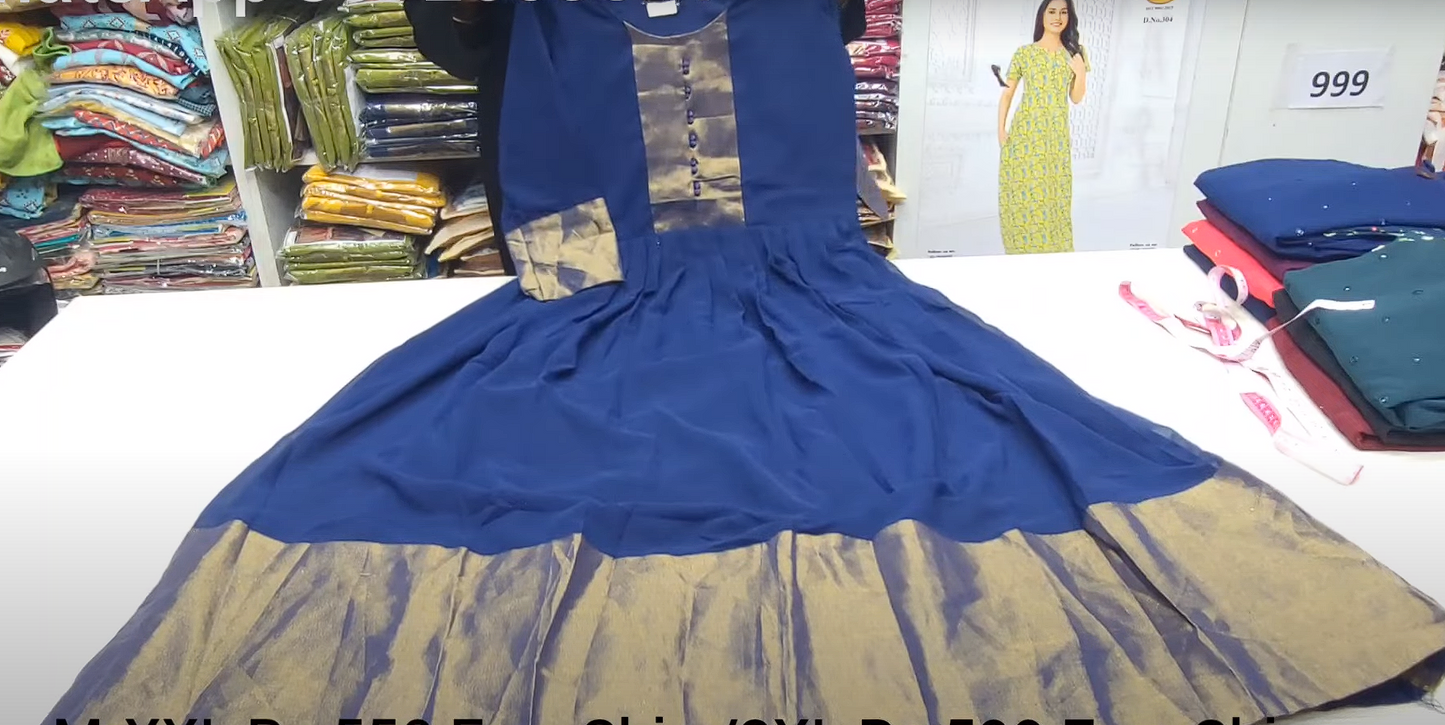 15 Colours 5 Sizes  Trending Anarkali Kurti | 2 Pieces Free shipping | TC01