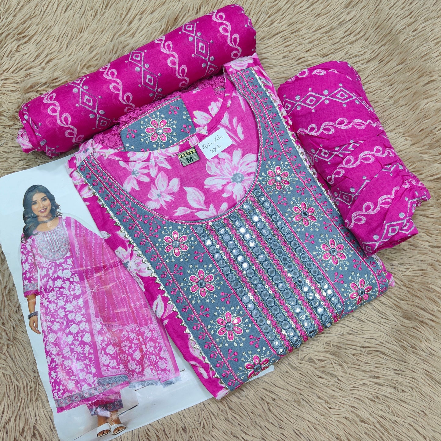 Top Bottom Dupatta Set | TS451