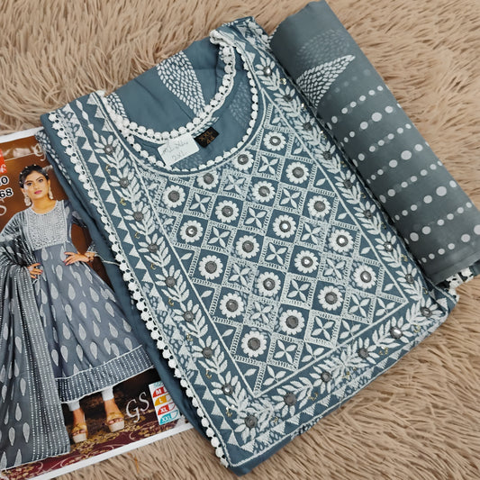 Rayon Kurti with Dupatta Set | TS688