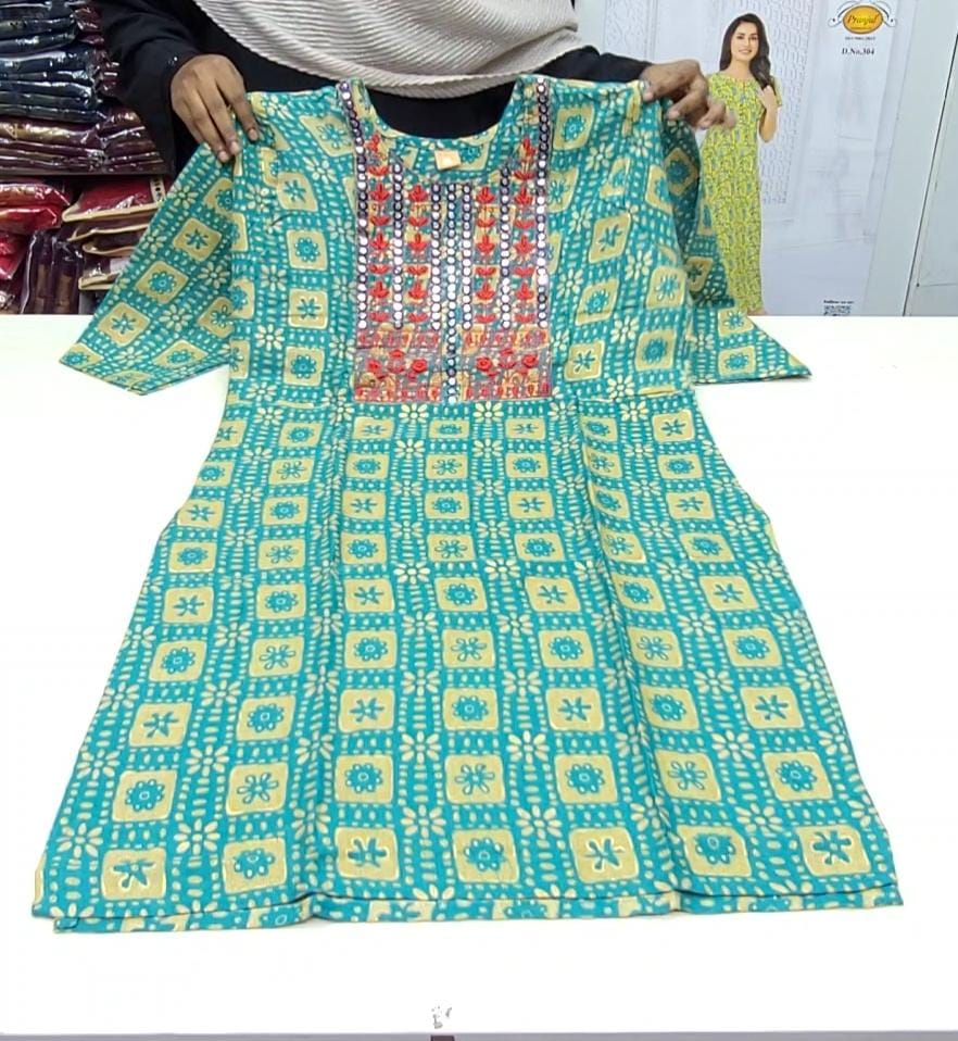 Feeding Side Cut Kurti - Mix Cotton | FK01